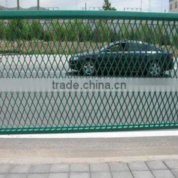 Expanded metal fence