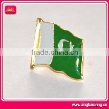 fashion rectangle metal flag badge national flag pin badge