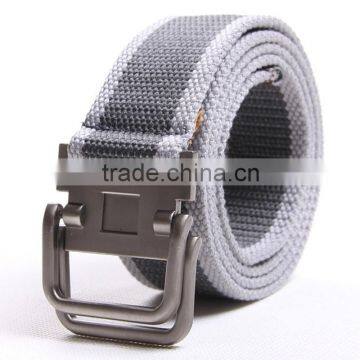 Male Thickening Canvas Casual Men's Woven Belt Buckle Bicyclic photo-4