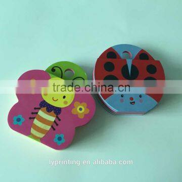 cute shape children board book printing cheap children board book