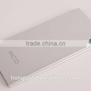 Aluminium Alloy Metal 6000mah Power Bank, Dual Usb Port