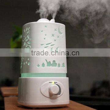 PP 1.5L Large Capacity Air Humidifier With LED Light Air Ionizer Aroma Diffuser