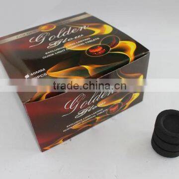 Diameter 40mm 100pc/box Quick Light Electronic Shisha Charcoal for Sale