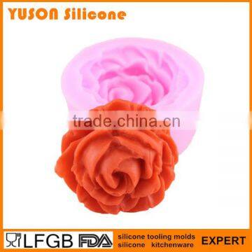 Hot Selling Rose Flower Cake Decoration Tip Silicone Fondant Mold photo-3