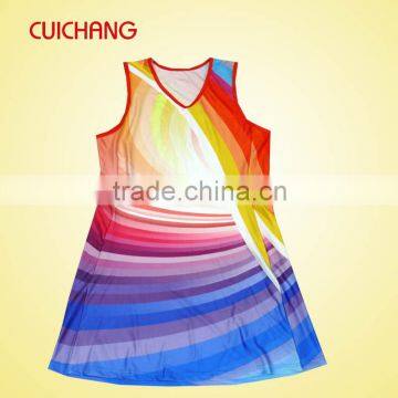 Wholesale cheap netball dresses with custom design MC-557