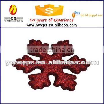 YIWU Sale Hot Wholesale Glitter Colorful Snow Flake/polyfoam Colorful Glitter Craft Snow Flake photo-2