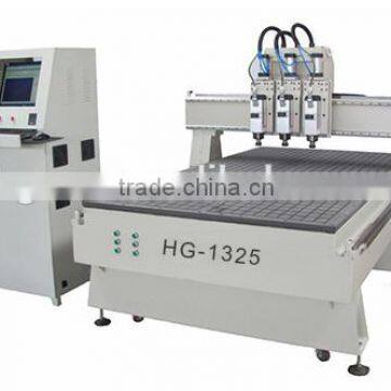 factory price Pneumatic Three heads cnc engraving machine HG-1325