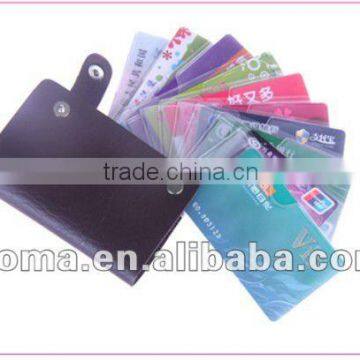 leather cover plastic credit card 10card sets