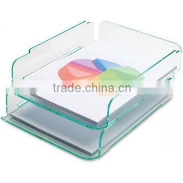 Hot sale green acrylic serving tray