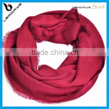Red Color Best Selling Plain Wholesale Infinity Scarf