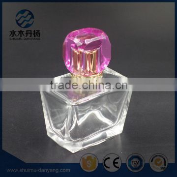 100ml clear glass perfume bottles with luxury cap