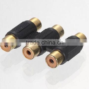 3rca female to 3rca female adapter
