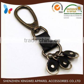 custom metal snap swivel hook metal key chain