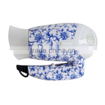 Flower foldable mini hair dryer with concentrator for travel