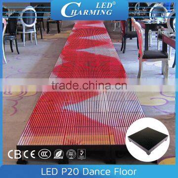 colorfull rgb sensitive led dance floor panel 400m * 400mm