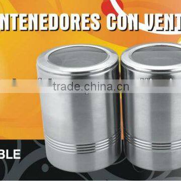 Stainless Steel Canister Set