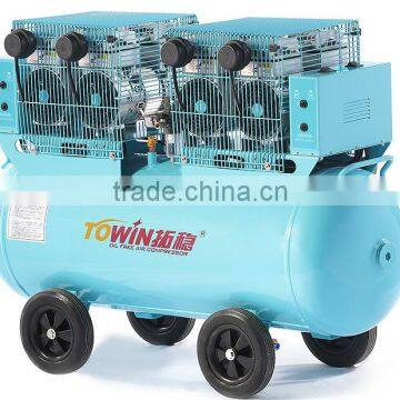 cabinet type movable super mute oilless air compressor (TW5504S)