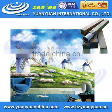 Stretched clear Eco solvent PVC foil wall paper design for fruniture