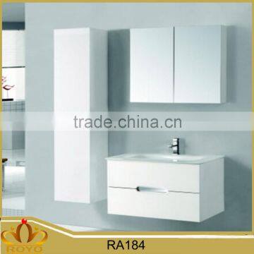 Modern hung waterproof pvc bathroom mirror cabinet RA184                        
                                                                                Supplier's Choice