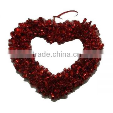 Hearted Shaped Shiny Tinsel Garland