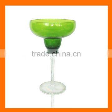 Hand made colored margarita glass,whole sales