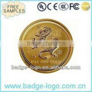 antique dragon souvenir coin