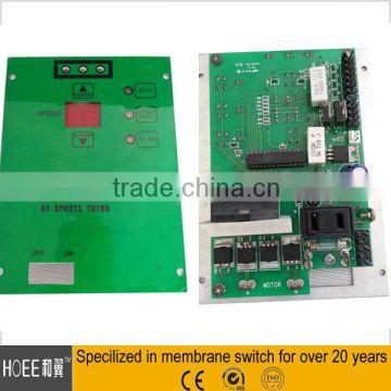 China Custom Chemical resistant (petrolium/oil/dirt)transparent LCD touch screen film PCB led membrane keypad