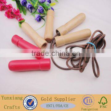 jump rope with wooden handle