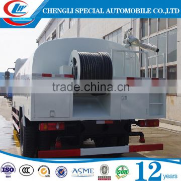 2016 power pressure washer DONGFENG 4x2 cleaning truck high pressure cleaning truck price