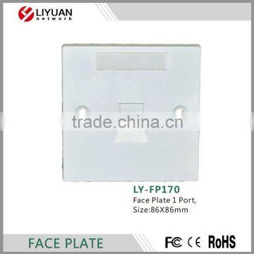 LY-FP170 86 face plate suitable for RJ45 keystone jacks