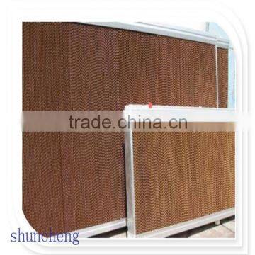 Evaporative cooling pad with galvanized,stainless steel,or aluminum alloy frame