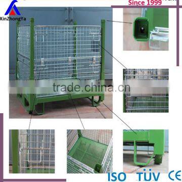 American stacking metal wire mesh pallet cage