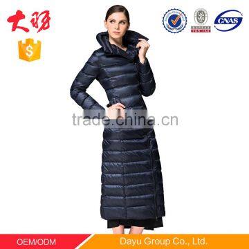 V stand duck down jacket big collar polyester fabric making for ultra light down jacket