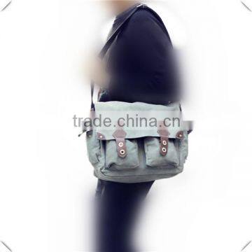 Hot Selling High Quality Canvas Messenger Bag Fashion Men's Shoulder Bag photo-6