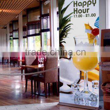 roll up horizontal banner indoor stand up advertising