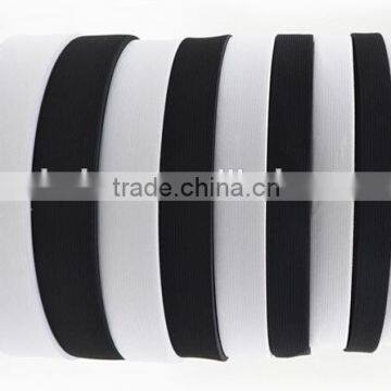 Elastic webbing black and white