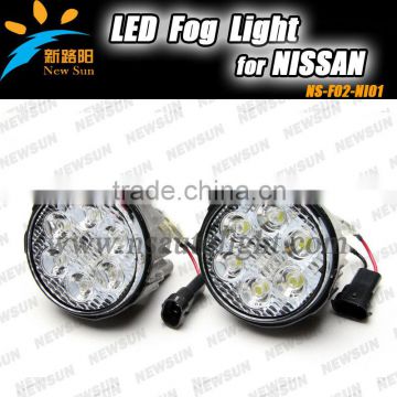 Wholesale Price car led fog light for N issan for TIIDA,for X- TRAIL 18W LED front fog lights