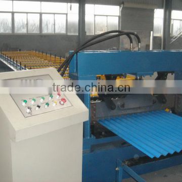 988 high quality corrugate cold bending color steel roll forming machine