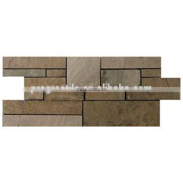 slate mosaic, natural stone mosaics, modern house mosaic design(PMSG322)