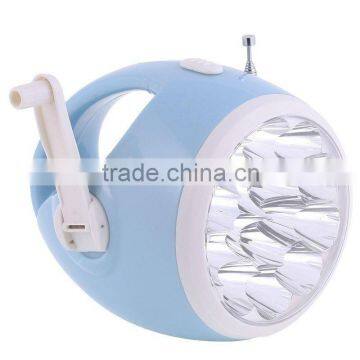 LED Dynamo Torch with FM/AM Radio Function