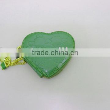 Heart shaped PU coin purse