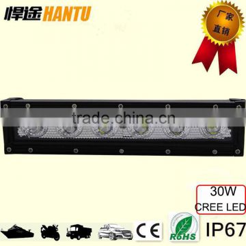 New design spuer slim 30w led light bar 11inch led headlight for offroad