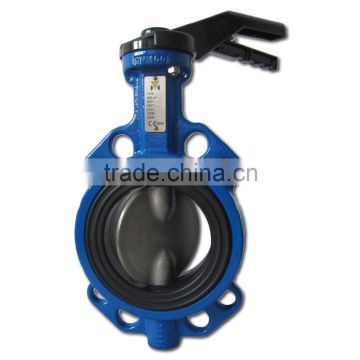 Rubber seat flange valve Gear operatic lug type cast iron butterfly valve