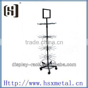 supermarket floor standing retail rotatable hanging display shelf HSX-S1020