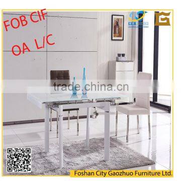 Latest Elegant Dining Table/glass table top dining table TL6001#