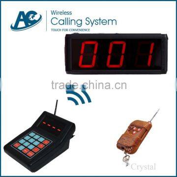 LED display receiver pager waiting number system queue take meal equipment wireless restaurant queue management system