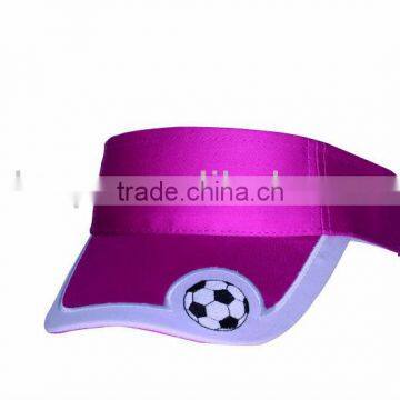 sports football sun visor cap with embroidery