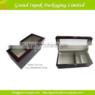 WOODEN WINE GIFT PACKAGING BOX WITH WINDOW