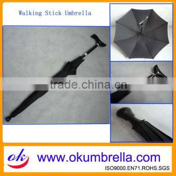 Automatic Straight Walking Stick Umbrella for Elder Man OK074 photo-3