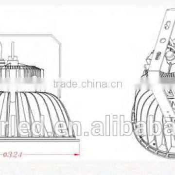 100W 150W IP65 UFO Design High Bay 45/90/120 Degree CE,GS,SAA,UL Certification Meanwell Driver High Bay Light photo-6